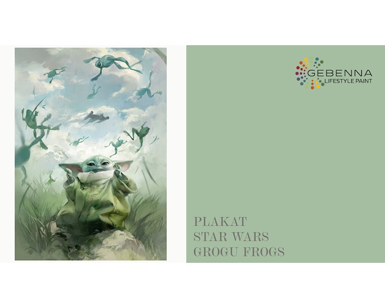 Plakat Star Wars The Mandalorian Grogu Frogs